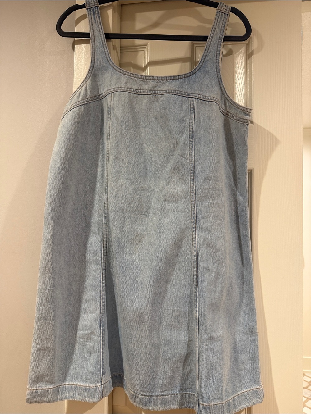 Madewell Light Blue Denim Mini Tank Dress